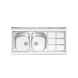 سینک ظرفشویی پرنیان مدل 1124 روکار / دارای 10 سال گارانتی و نصب رایگان