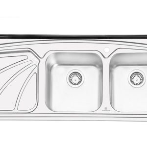 سینک ظرفشویی پرنیان استیل  1110 روکار / 10 سال گارانتی و نصب رایگان