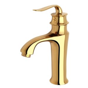 شیرآلات آویسا مدل بیوتی طلایی ست 4 تیکه دارای 5 سال گارانتی طلایی