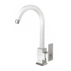 شیرآلات آویسا مدل اسموت سفید کروم ست 4 تیکه دارای 5 سال گارانتی طلایی