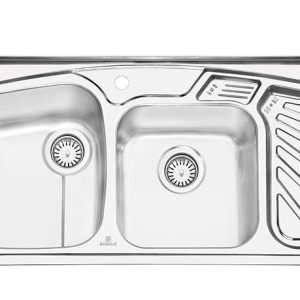 سینک ظرفشویی پرنیان استیل مدل 1105 روکار / 10 سال گارانتی و نصب رایگان