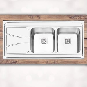 سینک ظرفشویی پرنیان مدل 1112 روکار / دارای 10 سال گارانتی و نصب رایگان