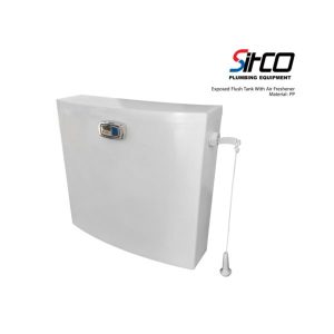 فلاش تانک روکار کد 110 وارداتی سیتکو . با گارانتی 5 ساله شرکت / حجم تخلیه 6 لیتر