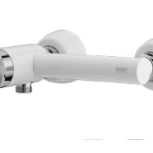 شیرآلات آویسا مدل پروشات سفید کروم 4 تیکه دارای 5 سال گارانتی طلایی