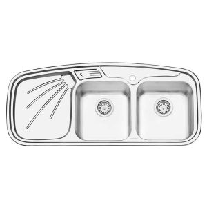 سینک ظرفشویی پرنیان استیل مدل 2202 توکار / دارای 10 سال گارانتی و نصب رایگان