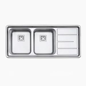 سینک ظرفشویی پرنیان مدل 1226 توکار / دارای 10 سال گارانتی و نصب رایگان