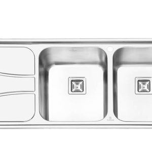 سینک ظرفشویی پرنیان مدل 1212 توکار / دارای 10 سال گارانتی و نصب رایگان