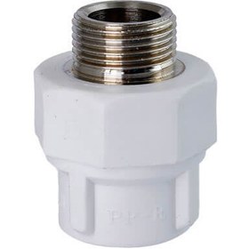 مغزی یکسر فلزی سفید 3/4*20