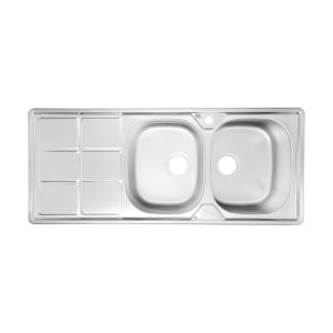 سینک ظرفشویی پرنیان مدل 1224 توکار / دارای 10 سال گارانتی و نصب رایگان