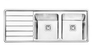 سینک ظرفشویی پرنیان مدل 1214 توکار / دارای 10 سال گارانتی و نصب رایگان