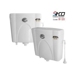 فلاش تانک روکار کد 120 وارداتی سیتکو . با گارانتی 5 ساله شرکت / حجم تخله 6 لیتر